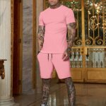 Survtement homme ensemble jogging sports t 2 pices - rose