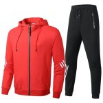 Survêtement homme ensemble veste sweat capuche et pantalon sport jogging coton taille elastique confortable ... Survêtement homme ensemble veste sweat capuche et pantalon sport jogging coton taille elastique confortable ...