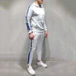 Survtement pour hommes funmoon - blanc - manches longues - respirant - indoor