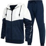 Surv�tement homme - noname - ensemble jogging sportif - veste zipp�e - pantalon classique - bleu