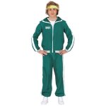Survtement vert de participant numro 457 homme