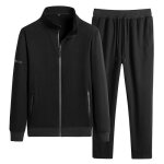 Survtement jogging homme - marque - 2 pices en coton - col montant - sport