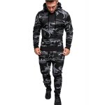 Survtement de sport funmoon - homme - fermeture clair - pissage - automne - gris fonc