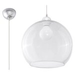 Suspension ball e27 led moderne loft boho vintage design couloir - transparent Suspension ball e27 led moderne loft boho vintage design couloir - transparent