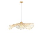 Suspension d75 cm en bambou avec fil blanc - jipi - rendez - vous d�co