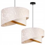 Suspension luminaire lustre light - home - modle milan - moderne abat jour plafond - en metal - crme ...