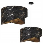 Suspension luminaire lustre light - home - modle milan - moderne abat jour plafond - en metal - noir ...
