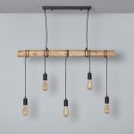 Suspension mtal et bois yagis noir