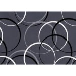 Susy card papier cadeau radiant orbs sur rouleau 0000000 noir