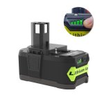 Swarey 18v 6. 0ah li - ion batterie de remplacement compatible ryobi p102 p103 p104 p105 p106 p107 p108 ...