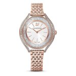 Montre femme - swarovski - 5519459 - cristal aura - bracelet métal rose - Étanchéité 5 atm Montre femme - swarovski - 5519459 - cristal aura - bracelet métal rose - Étanchéité 5 atm