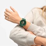 Montre - swatch - camoflower green - 47mm - silicone - analogique - mixte