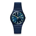 Montre - swatch - sir blue - 34mm - quartz - mixte - analogique