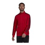 Sweats adidas 3 stripes tt tric rouge - homme / adulte - manches longues - football