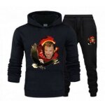 Sweat et bas de jogging - aigle - johnny - noir - manches longues - respirant