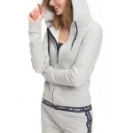 Sweat à capuche - tommy hilfiger - femme - gris - manches longues - composition 75% co 25% pes Sweat à capuche - tommy hilfiger - femme - gris - manches longues - composition 75% co 25% pes