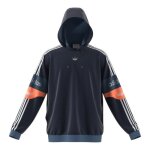 Sweat � capuche adidas originals team signature trefoil - bleu - manches longues - mixte