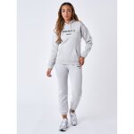 Sweat � capuche brod� - project x paris - femme - gris - manches longues - col capuche