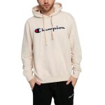 Sweat  capuche champion - rf. 217060 - ys015 - beige - col capuche - coton boucl mlang