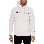 Champion pour des hommes logo de script brod� sweat � capuche �pais blanc