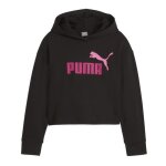 Sweat  capuche junior puma ess 2 color logo - noir / rose