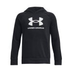 Sweat  capuche enfant noir avec grand logo under armour rival fleece ? chaleur et style assurs