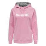 Sweat � capuche femme hmlgo logo - hummel - cotton candy - rose - manches longues - col capuche