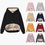 Sweat à capuche femme polaire pull chaud épaissi dhiver pull en cachemire très chaud grande taille s ... Sweat à capuche femme polaire pull chaud épaissi dhiver pull en cachemire très chaud grande taille s ...