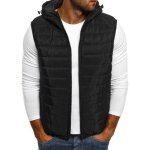 Sweat � capuche - funmoon - gilet sans manches - noir - automne hiver - mode tendance