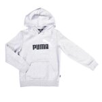Sweat  capuche - puma - garon - gris clair - manches longues - toutes saisons