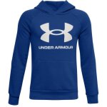 Sweat  capuche garon - under armour rival fleece - bleu royal / blanc - 14 / 16 ans - confort optimal ...