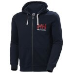 Sweat � capuche homme helly hansen logo full zip - bleu - manches longues