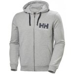 Sweat � capuche helly hansen logo full zip - gris - homme - manches longues