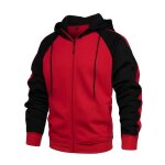 Sweat capuche homme automne hiver doublé polaire sweat - shirt zippé manches longues avec poches Sweat capuche homme automne hiver doublé polaire sweat - shirt zippé manches longues avec poches