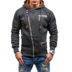 Sweat  capuche homme chic zipp hommes veste  capuche sweatshirt manche longue casual hoodies automne ...