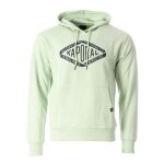 Sweat � capuche homme kaporal bennie - vert - manches longues - col capuche - imprim� sur la poitrine ...