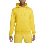 Sweat  capuche homme nike club fleece jaune bv2654 - 709