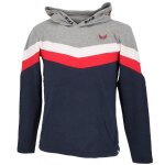 Sweat  capuche - kaporal 5 - binz - 100% coton - manches longues - garon - bleu marine