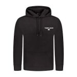 Sweat  capuche noir tommy jeans - homme - manches longues - logo imprim dos