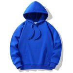 Sweat a capuche manches longues pour homme col capuche en coton mi - saison - bleu royal - insfity