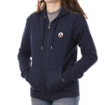 Sweat femme jott oaxaca - marine - manches longues - zip sur toute la longueur