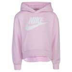 Sweat  capuche en molleton nike club fleece - rose - enfant - manches longues