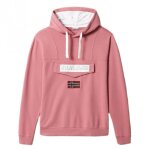 Sweat  capuche - napapijri - burgee verano 3 - rose - homme - manches longues