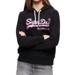 Sweat capuche noir femme superdry embellished vl - superdry - vtement - manches longues - col capuche ...