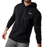 Sweat  capuche noir homme schott micro polar