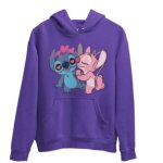 Sweat  capuche - npz - lilo stitch - violet - enfant - manches longues