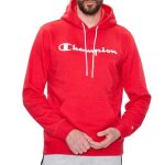 Sweat  capuche rouge homme champion hoded