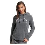 Sweat  capuche - superdry - femme - manches longues - gris