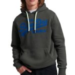 Sweat superdry homme vintage vl neon gris coton Sweat superdry homme vintage vl neon gris coton