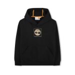 Sweat à capuche - timberland - t60318 09b - noir - enfant - coton bio Sweat à capuche - timberland - t60318 09b - noir - enfant - coton bio